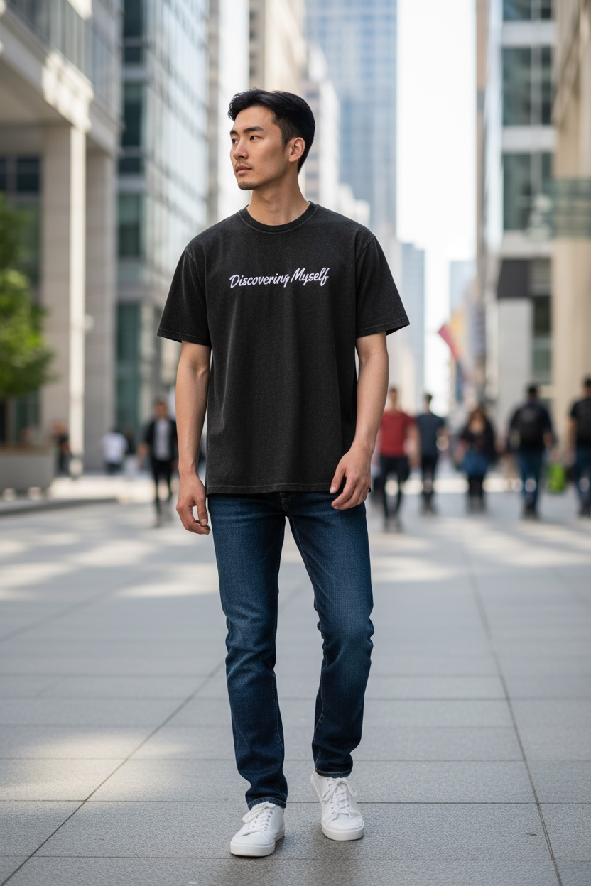 Black Heavy Cotton Oversized T-Shirt